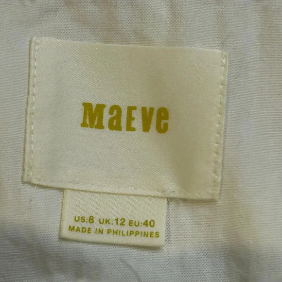 Maeve Anthropologie yellow dragonfly cafe sundress size 8 - Picture 8 of 14